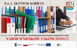 Nabór wniosków na rzecz przełamywania stereotypów związanych z płcią ZAKOŃCZONY!!!